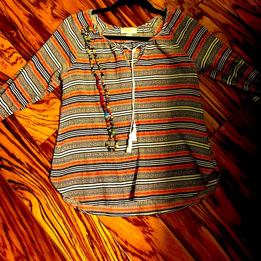 LOFT/ANN Tylor BOHO style top